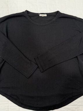 rag & bone Women’s Black Long Sleeve Crewneck Top